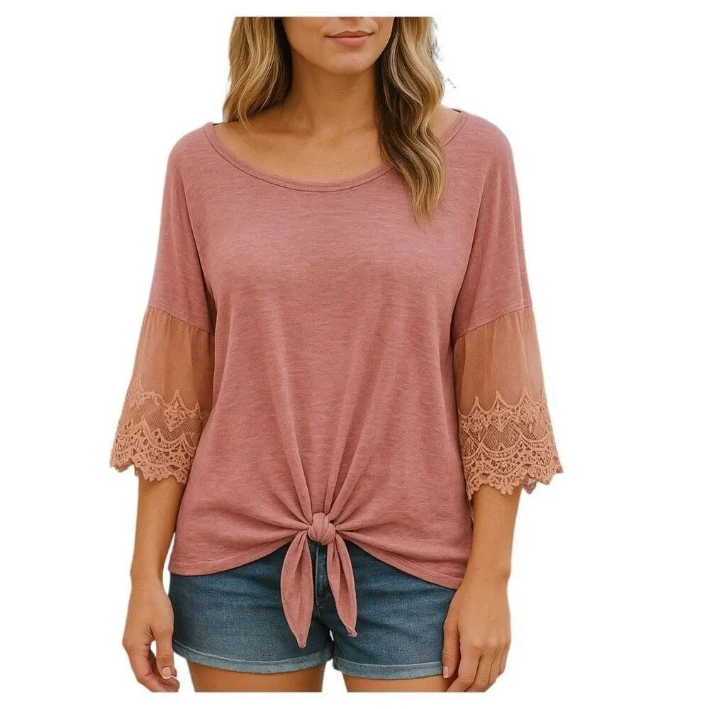 7th Ray size XL boho USA made lace bell sleeves.